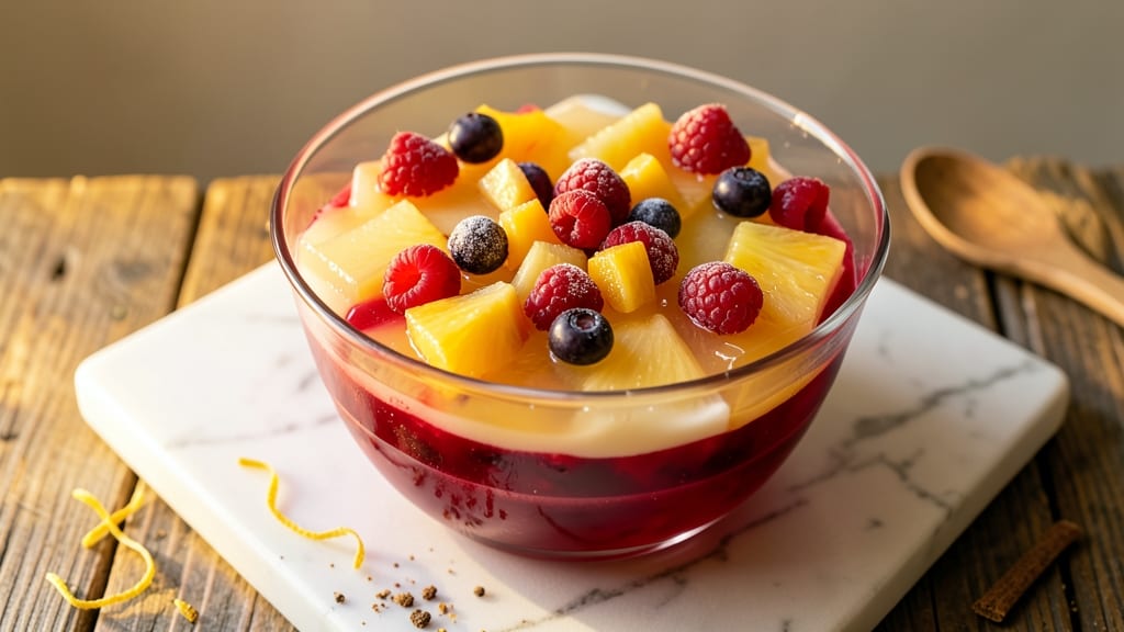 Cranberry Raspberry Pineapple Jello Salad Recipe: Vibrant Tri-Color Layers That Never Melt