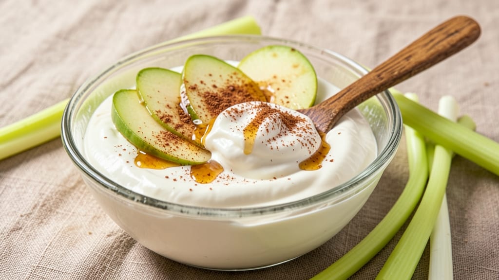 Apple Dip Recipe With Greek Yogurt: Celery-Studded Sweet-Tart Spread