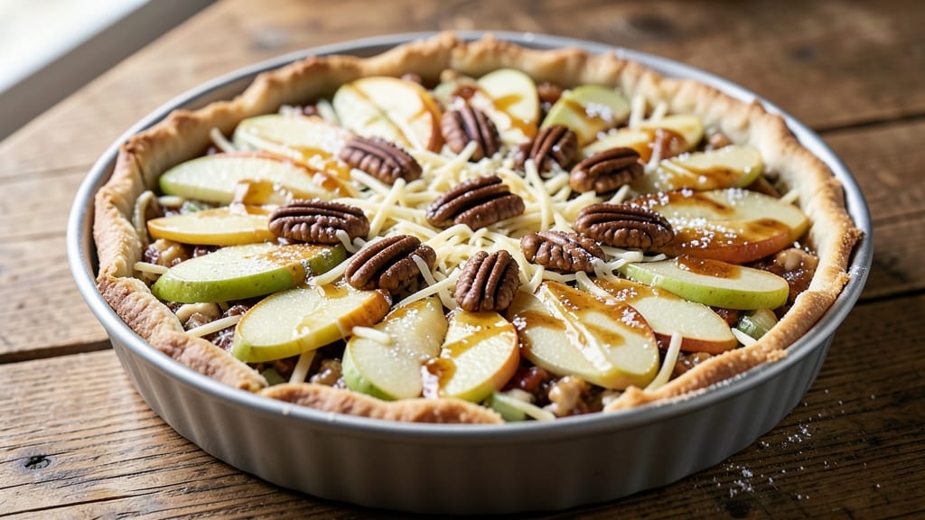 Apple Cheese Torte Recipe: Celery-Crusted Crunch Meets Creamy Apple Filling