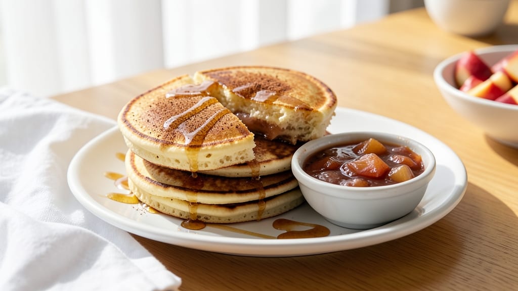 Dinah's Apple Pancakes Recipe: Fluffy Stacks With Caramelized Fruit Topping
