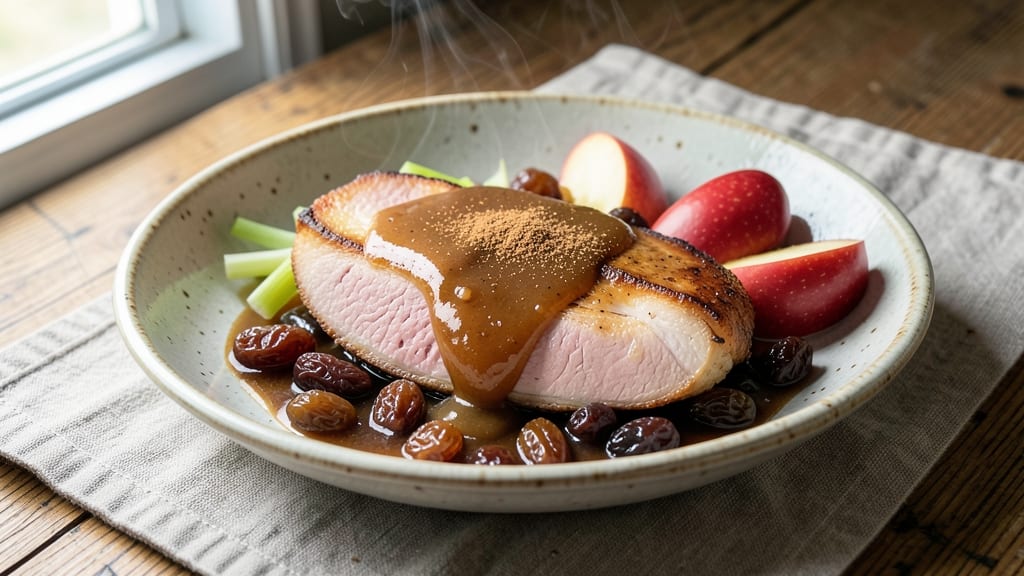 Apple Raisin Sauce for Ham Recipe: Crisp Celery Crunch Meets Sweet-Tart Glaze