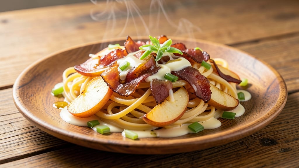 Apple Pasta Recipe: Celery-Apple Pan Sauce That Cradles Every Noodle