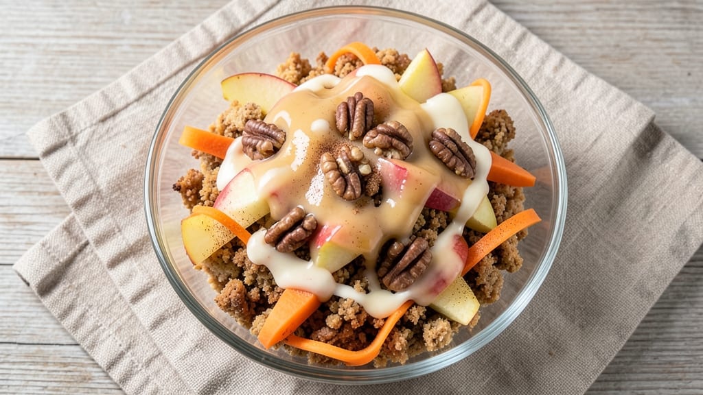 Apple Carrot Cake Salad Recipe: Autumn-Inspired Crunch and Cream Fusion