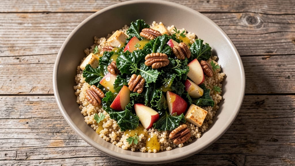 Kale Apple Quinoa Salad Recipe: Bright Tart Bite with Nutty Quinoa Base