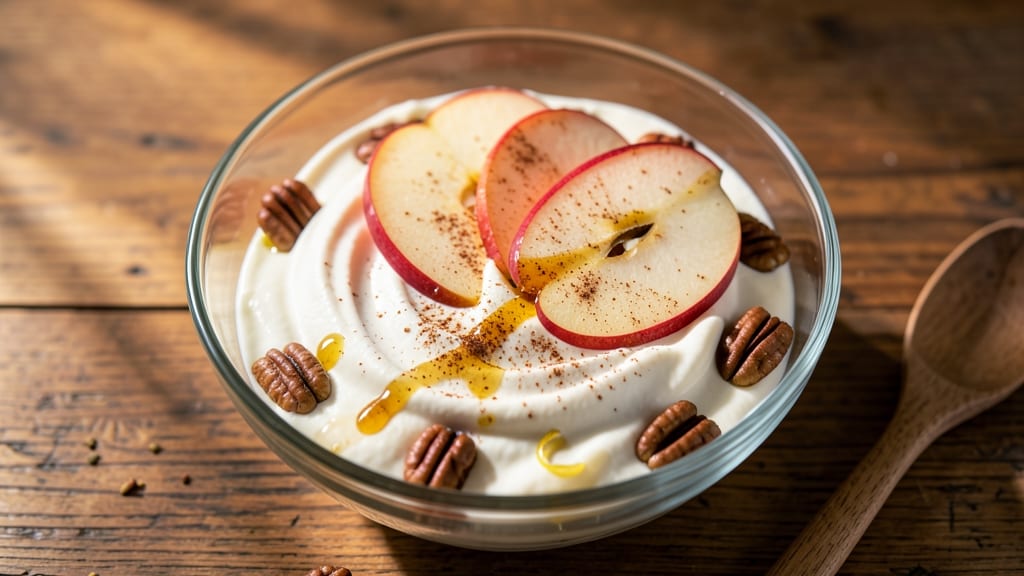 Cottage Cheese and Apple Recipe: Savory Sweet Breakfast Bowl With Crunchy Topping