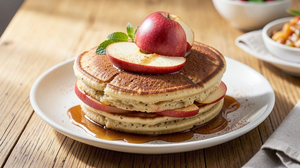 Vegan Apple Pancakes Recipe: Fluffy Stacks With Caramelized Fruit Topping