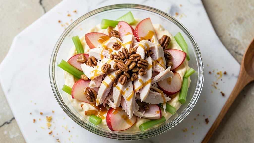 Wendy's Apple Pecan Chicken Salad Recipe: Crunchy Celery and Nutty Sweetness Balance